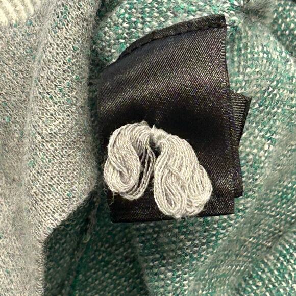 Moth Green/Gray chevron sweater wool blend texturized skirt Women’s Size xs - Picture 7 of 13